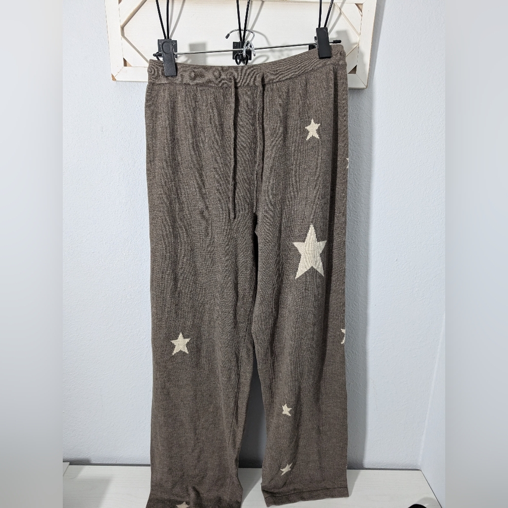 Soft Surroundings star print cashmere blend lounge pants sz sm
